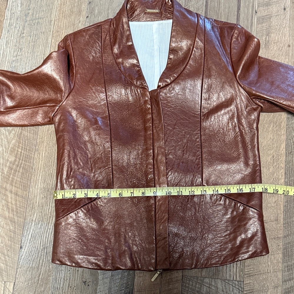 Rebecca Minkoff Metallic Copper Leather Jacket - Picture 9 of 16
